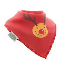 Ziggle Christmas Red Rudolph Bib