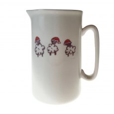 Welsh Connection 1 Pint Jug Christmas Sheep