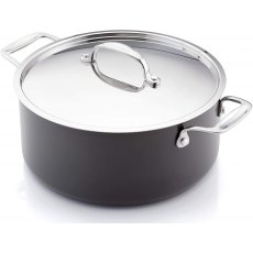 Stellar Hard Anodised Casserole 5L