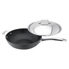 Stellar Hard Anodised 30cm Wok with Lid