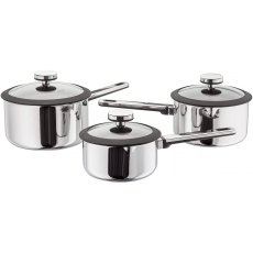 Stellar Stay Cool 3PC Draining Saucepan Set