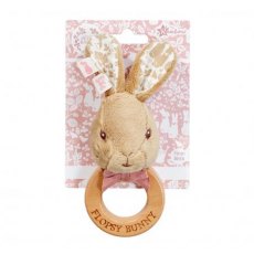 Peter Rabbit Flopsy Wooden Ring Rattle Signature Collection