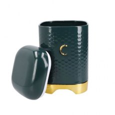 Lovello Hunter Green Coffee Canister