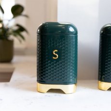 Lovello Hunter Green Sugar Canister