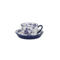 Blue Rose Tea Cup & Saucer