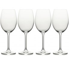 Mikasa Julie Crystal White Wine Glasses Set of 4