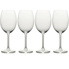 Mikasa Julie Crystal Bordeaux Glasses Set of 4