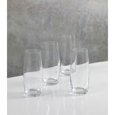 Mikasa Julie Crystal Stemless Flutes Set of 4