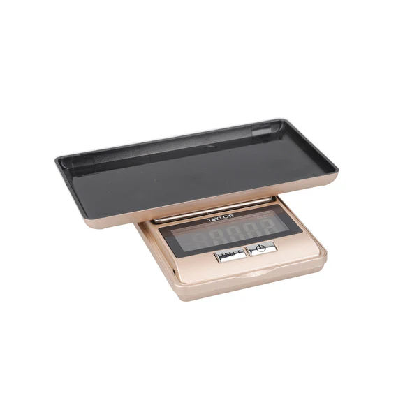 Taylor Pro 0.01g Precision Pocket Kitchen Scales in Gift Box, Plastic / Stainless Steel - Rose Gold