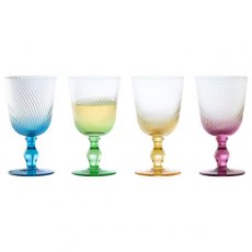 Swirl Wine Glasses S/4