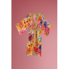 Powder Floral Frenzy Kimono Gown