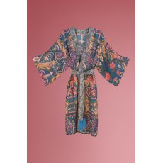 Decorative Damask Kimono Gown