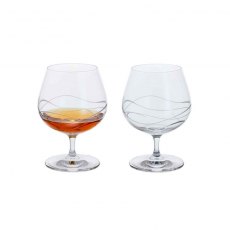 Dartington Crystal Twilight Brandy Pair