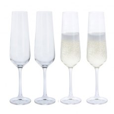 Dartington Cheers Champagne Flutes Set of 4