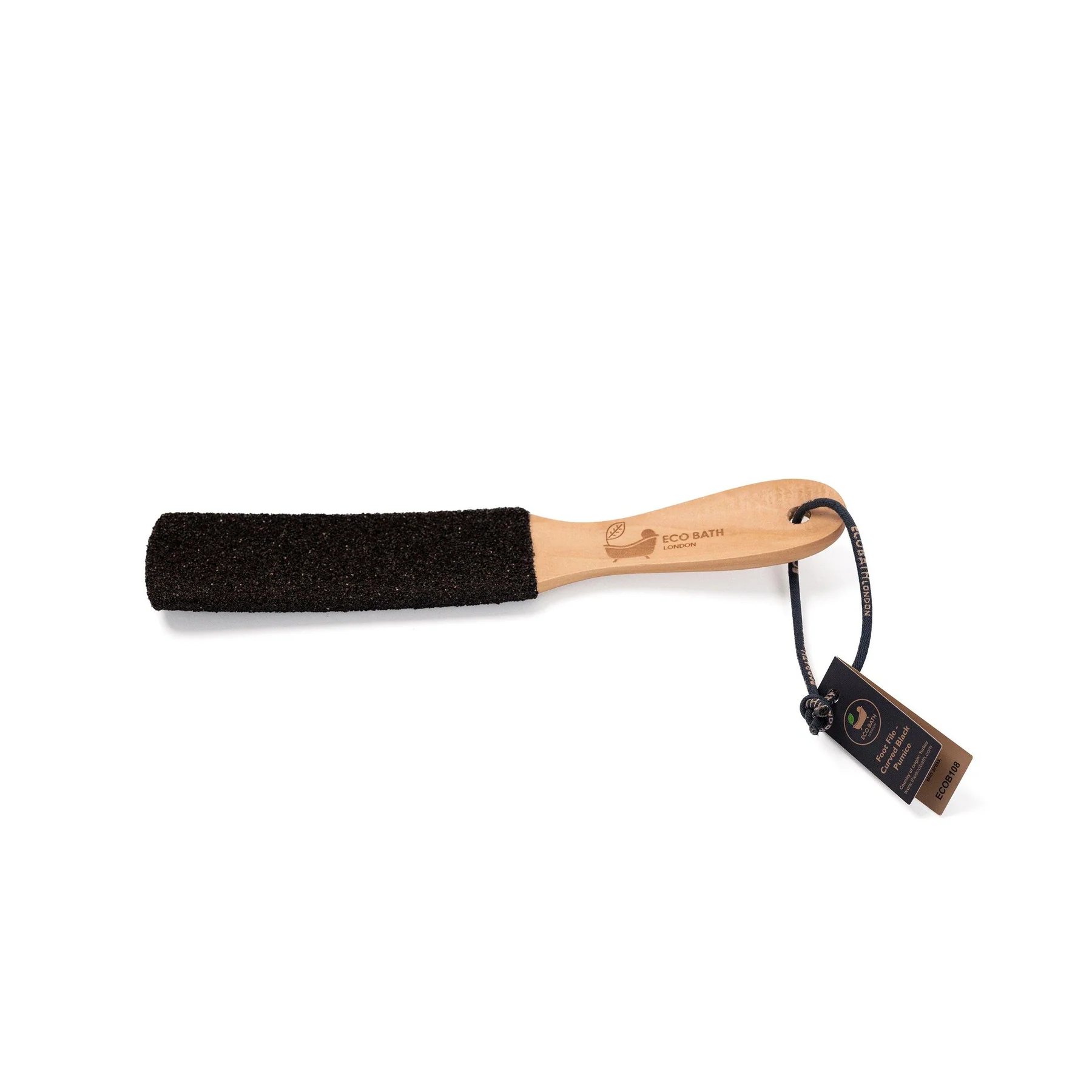 Eco Bath Foot File Curved Black Pumice