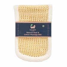 Natural Sisal Cotton Massage Mitt