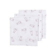 Meyco 3pk Muslins Grey Bunny