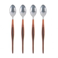 S/4 Copper Dipped Latte Spoons