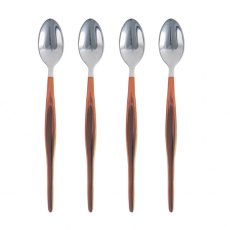 S/4 Copper Dipped Latte Spoons