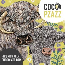 Coco Pzazz x Fox & Boo's Rich Milk Chocolate Bar Cattle