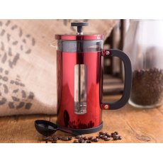 Pisa Cafetiere Red 8 Cup
