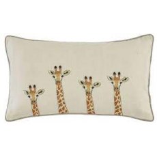 Sophie Allport ZSL Giraffe Cream/Khaki Cushion