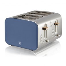 Swan Nordic 4 Slice Toaster Blue