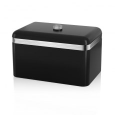 Swan Retro Bread Bin Black