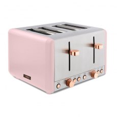 Tower Cavaletto 4 Slice Toaster Pink