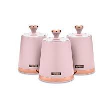 Tower Cavaletto S/3 Canisters Pink