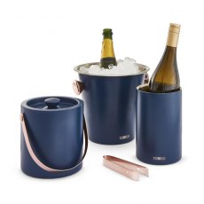 Tower Cavaletto 2pc Bar Set Midnight Blue