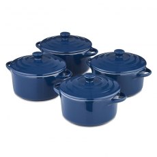 Tower Foundry Mini Casserole S/4 10cm Blue