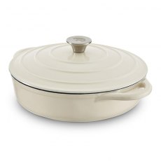 Tower Foundry 28cm Shallow Casserole Cream