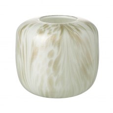 Shimmer Vase Amber/White