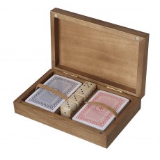 Playing Cards In Mango Wood Box