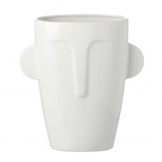 Visage Vase Ceramic White 23x11x25cm