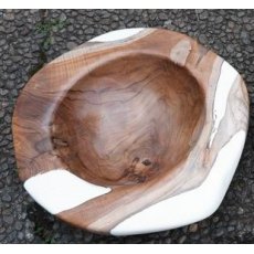 Isak Wood Natural Bowl 30x30x9cm