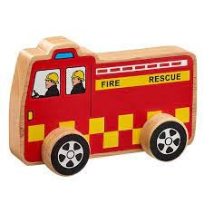 Lanka Kade Wooden Fire Engine Push Along Toy