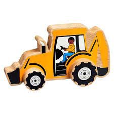 Lanka Kade Wooden Digger Push Along Toy