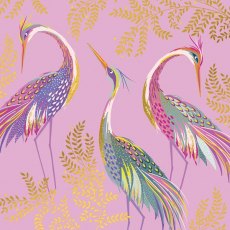 Sara Miller Happy Birthday Greetings Card - Three Cranes