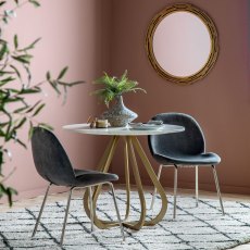 MOORGATE Dining Table Gold