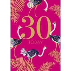 Sara Miller 30 Today Birthday Greeting Card