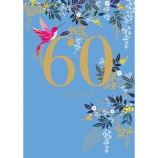 Sara Miller 60 Today Birthday Greeting Card