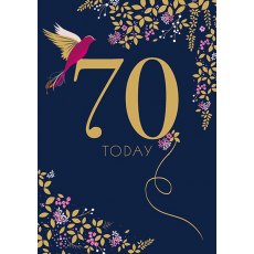 Sara Miller 70 Today Birthday Greeting Card