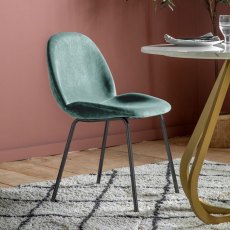 FLANAGAN Chair Mint Velvet