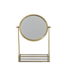 LARA Desk Mirror Antique Brass