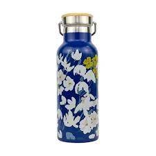 Joules Picnic Floral Metal Water Bottle