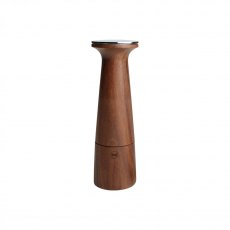 Oblique Pepper Mill Black Walnut & SS Top 205mm