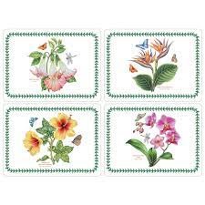 Exotic Botanic Garden Placemats S/4