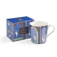 Sara Miller India Mug Lattice Window's Indigo